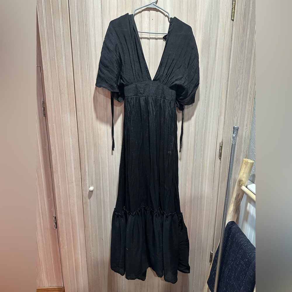 Beautiful black maxi dress with low back